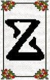 Large Flowery Alphabet Letter (Z)