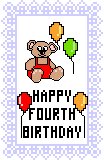 Fourth Birthday Card, Boy