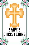 Christening Day Card, 3