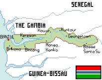 Gambia Map (Africa)