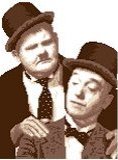 Laurel & Hardy (Sepia)