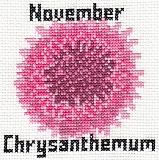 November Chrysanthemum Birthday Card