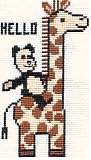 Panda on a Giraffe Card
