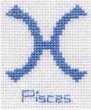 Pisces Zodiac Symbol Card