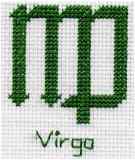Virgo Zodiac Symbol Card