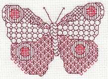 Blackwork Butterfly (Red & Scarlet) Card