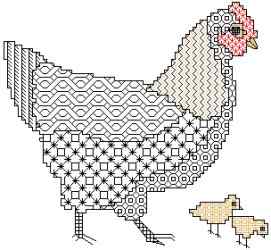 Blackwork Chicken