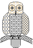 Blackwork Owl Card