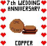 7th Wedding Anniversary (Copper)