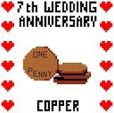 7th Wedding Anniversary (Copper)