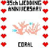 35th Wedding Anniversary (Coral)
