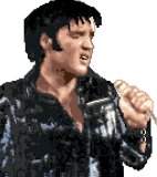 Elvis in Black Leather