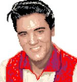 Elvis in Red and White