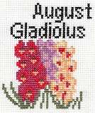 August Gladiolus Birthday Card