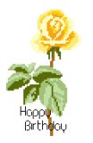 Happy Birthday Rose (Yellow) Card