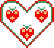 Heart Hearts Xmas Decoration