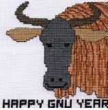 Happy Gnu Year Card