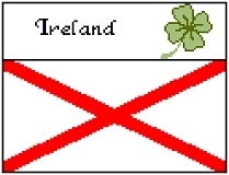 Ireland Flag and Flower