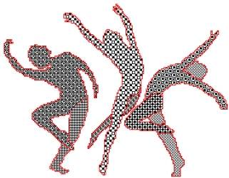 Blackwork Male Ballet Dancers