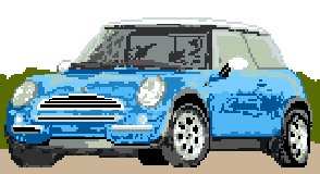 Mini Cooper (Turquoise)