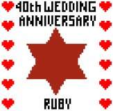 40th Wedding Anniversary (Ruby)