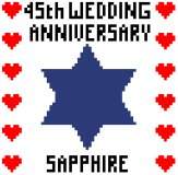 45th Wedding Anniversary (Sapphire)