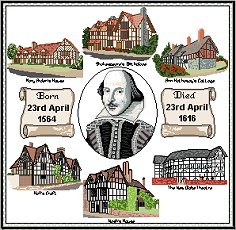 Shakespeare Sampler - Click for Larger View Shakespeare Sampler