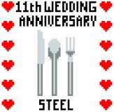 11th Wedding Anniversary (Steel)