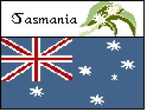 Tasmania Flag and Flower